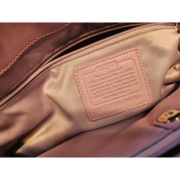 Coach Penelope Shopper Soft Pebble Leather Femininity Coquette  Shoulder Purse - Picture 15 of 16